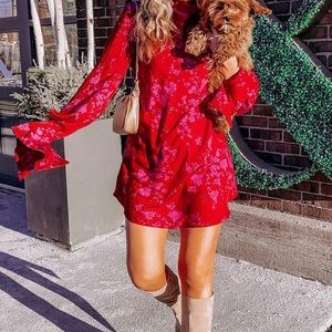 NWT Free people - Aries Mini Dress in Romantic Combo. Size S.